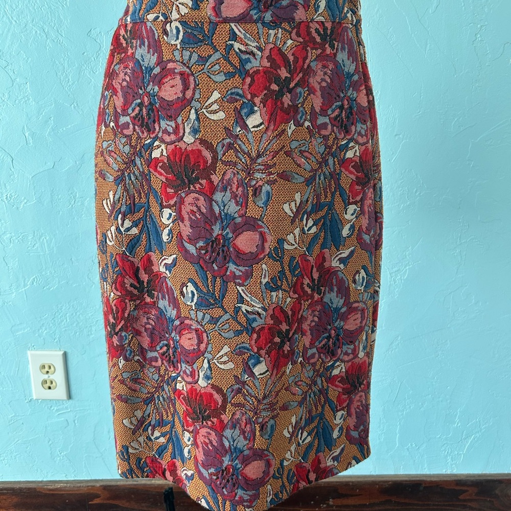 Maeve Vibrant Floral Pencil Skirt